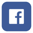Ein blaues, abgerundetes Quadrat mit einem weißen Quadrat in der Mitte, das ein blaues f in Kleinbuchstaben enthält, das das Facebook-Logo darstellt.